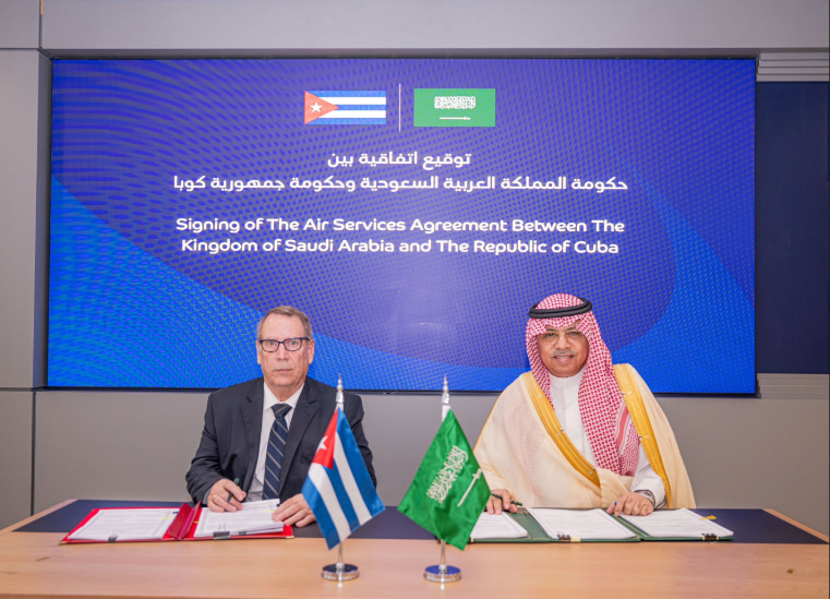 المملكة وكوبا توقعان اتفاقية لتعزيز التعاون في مجال خدمات النقل الجوي